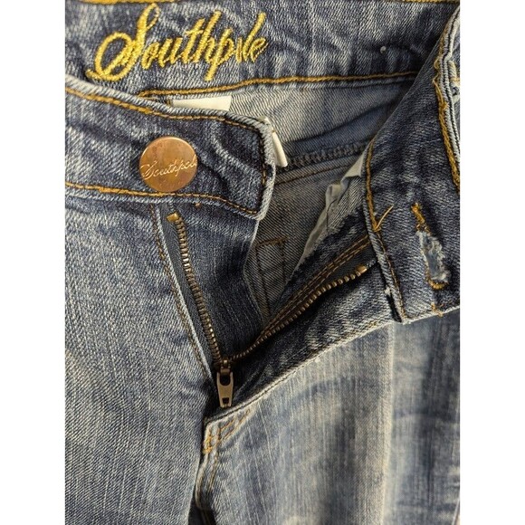 Vintage Y2K‎ Southpole Embroidered Pocket Denim Jeans Women's Size 7 - Picture 7 of 10
